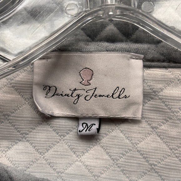 Dainty Jewels women’s grey quilted long sleeve sweater, size M - Picture 5 of 9